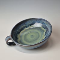 Image 7 of Thumb-handled Bowl: Lichen (Green) with colored rim 01202602