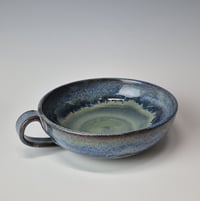 Image 3 of Thumb-handled Bowl: Lichen (Green) with colored rim 01202602