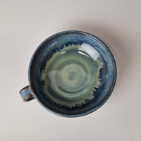 Image 9 of Thumb-handled Bowl: Lichen (Green) with colored rim 01202602