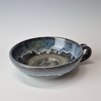 Image 2 of Thumb-handled Bowl: Night Sky (Dark Blue) with colored rim 01202602