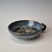 Image 1 of Thumb-handled Bowl: Night Sky (Dark Blue) with colored rim 01202602