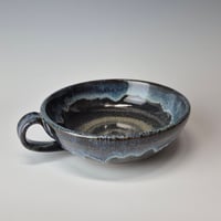 Image 4 of Thumb-handled Bowl: Night Sky (Dark Blue) with colored rim 01202602
