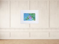 Image 3 of Impressionist Floral Watercolor framed Print - Vibrant Flower Bouquet Wall Art, Loose Style Botanica