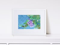 Image 1 of Impressionist Floral Watercolor framed Print - Vibrant Flower Bouquet Wall Art, Loose Style Botanica