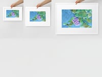 Image 7 of Impressionist Floral Watercolor framed Print - Vibrant Flower Bouquet Wall Art, Loose Style Botanica