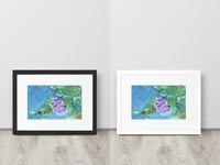 Image 6 of Impressionist Floral Watercolor framed Print - Vibrant Flower Bouquet Wall Art, Loose Style Botanica
