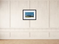 Image 3 of Watercolor Night Sports Field framed Print, Stadium Lights