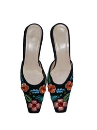 Image 1 of Giuseppe Zanotti Embroidered Mules - EU 36