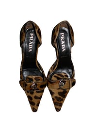 Image 1 of Prada Leopard D'Orsay Heels - EU 37.5