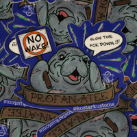 "Profan-atee" matte 3" vinyl stickers 