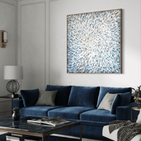 Image 4 of 'Held in Light' - 122x122cm, FRAMED in oak