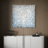 Image 8 of 'Held in Light' - 122x122cm, FRAMED in oak