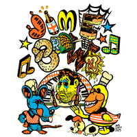 Image 2 of Jim E. Brown Head on Platter T-shirt (designed by Nate Garcia)