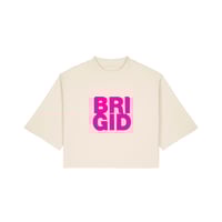 Image 1 of St Brigid Women’s Cropped Tee (Stone)