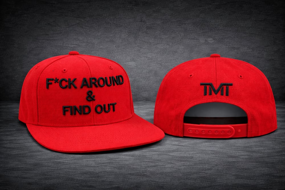 Image of F*ck Around & Find Out TMT SnapBack Red hat