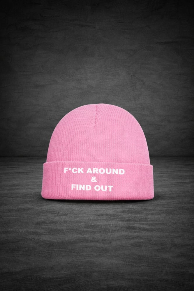 Image of  F*ck Around & Find Out Beanie Pink