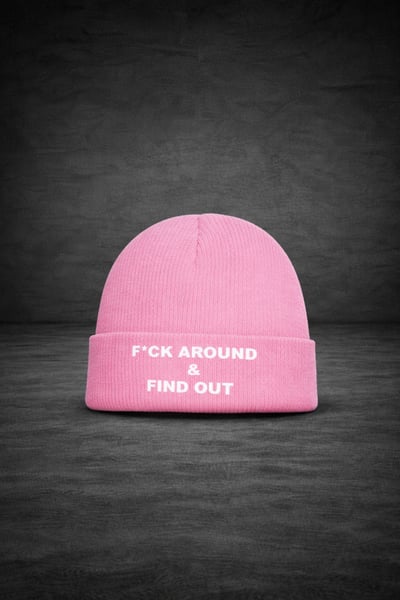 Image of  F*ck Around & Find Out Beanie Pink