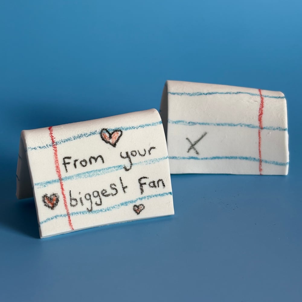 Image of Biggest Fan ceramic card 