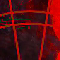 Image 2 of RED AND BLACK SNAKE THEMED DARTS BACKDROP WALL GRAPHIC - POLYPROPYLENE - 34" x 60"