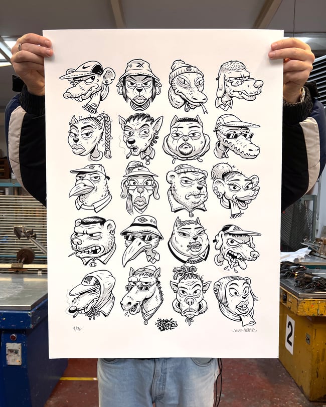 Faces Screenprint