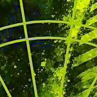 Image 2 of GREEN AND BLACK  THEMED DARTS BACKDROP WALL GRAPHIC - POLYPROPYLENE - 34" x 60"