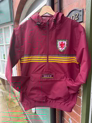 Image of ‘Yr Aran Anorac’ (Unisex) in Burgundy ******Pre-Order on 1st March 