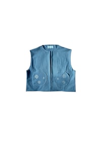 Image 1 of Pull/veste en denim poche lune 