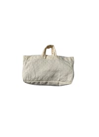 Image 2 of Grand sac en coton côtelé à motif 