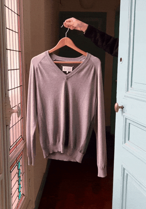 Maison Martin Margiela 3 Greys V-Neck Sweater SS15 - Size L