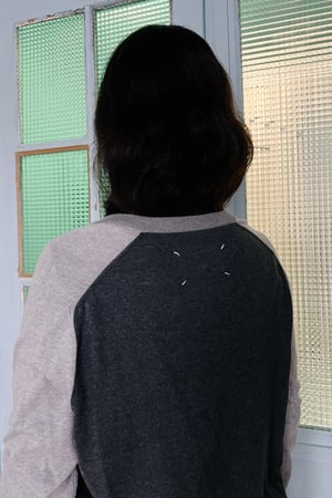 Maison Martin Margiela 3 Greys V-Neck Sweater SS15 - Size L