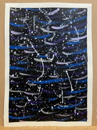 Image 1 of Starry Night Sky Painting
