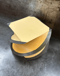 4 Corners Spiral Black & Yellow Pad 3.5" 