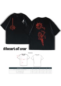 Image 3 of A heart for war | French Terry Tee