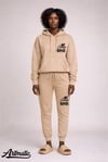 ART LOUNGE REPEAT JOGGER SET  (NUDE)