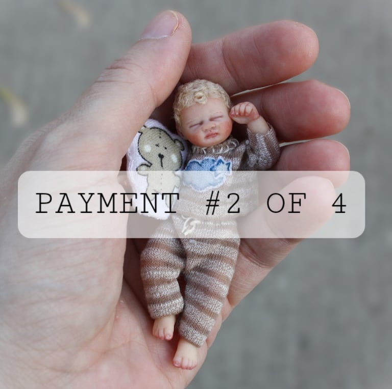 Image of  Payment #2 of 4 for Noah OOAK doll