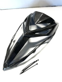 Image 1 of Ucarbonex Yamaha Raptor 700R 2013-2026 Nose Grill Hood - CARBON FIBER