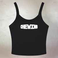 IS SHE CHEWING? Cropped Tank