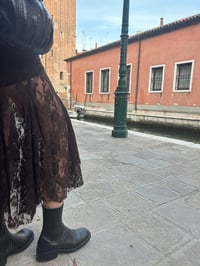 Image 4 of Mermaid Lace Skirt — Black