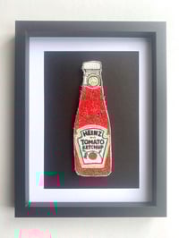 Image 2 of Tomato Ketchup - stitched artwork - hand made
