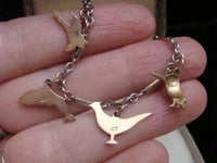 Image 6 of EDWARDIAN 9CT 15CT  GOLD ENAMEL ANIMAL BRACELET HUNTING SCENES 6G