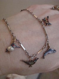 Image 8 of EDWARDIAN 9CT 15CT  GOLD ENAMEL ANIMAL BRACELET HUNTING SCENES 6G