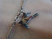 Image 12 of EDWARDIAN 9CT 15CT  GOLD ENAMEL ANIMAL BRACELET HUNTING SCENES 6G