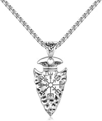 Image 2 of 👑The Armored Kingdom Warlord Arrowhead Necklace 