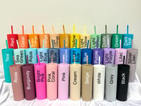 Image 3 of Personalized Tumblers with Lid and Straw, Pastel Tumblers, Bachelorette Party Favors, Custom Cups...