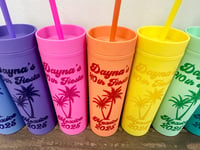 Image 6 of Custom Vacation Tumblers: Personalized Vacation Party Favors, Girls Trip Tumblers, Bridesmaid Tum...