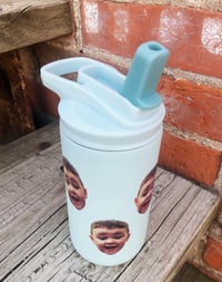 Image 5 of Face Tumbler, Personalized Water Bottle, Custom Tumbler, Kids Water Bottle, Travel Tumbler, Sport...