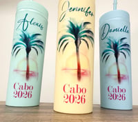 Image 6 of Vacation Tumblers - Girls Trip Gifts - 16 ounce Acrylic Tumblers with Lid and Straw - UV Printed ...