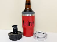Image 7 of Personalized Can Cooler, 5 in 1 Can Cooler, Custom Tumbler with Lid, Stainless Steel Tumbler, Tum...
