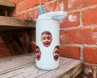 Image 7 of Face Tumbler, Personalized Water Bottle, Custom Tumbler, Kids Water Bottle, Travel Tumbler, Sport...