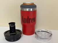 Image 9 of Personalized Can Cooler, 5 in 1 Can Cooler, Custom Tumbler with Lid, Stainless Steel Tumbler, Tum...